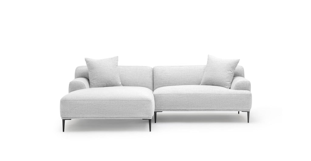 AMELIA L-SHAPED SOFA - SILVER - THE LOOM COLLECTION
