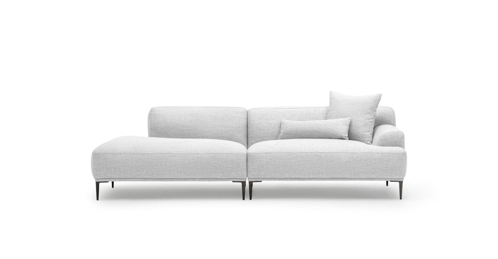 AMELIA OPEN END SOFA - SILVER - THE LOOM COLLECTION