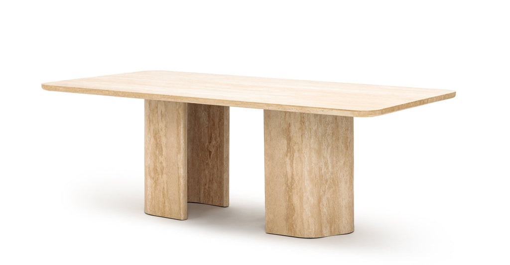 DUNE DINING TABLE - TRAVERTINE - THE LOOM COLLECTION