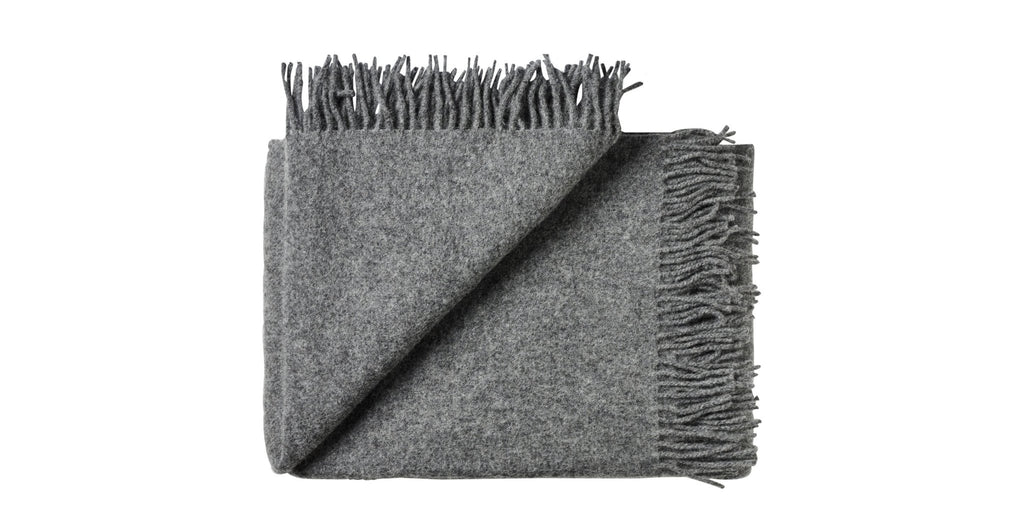 NEVIS THROW - CHARCOAL - THE LOOM COLLECTION