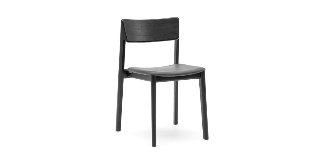 POISE CHAIR BLACK - MONTANA COAL LEATHER - THE LOOM COLLECTION