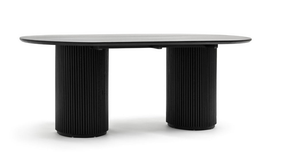 VERONA OVAL TABLE - BLACK - THE LOOM COLLECTION