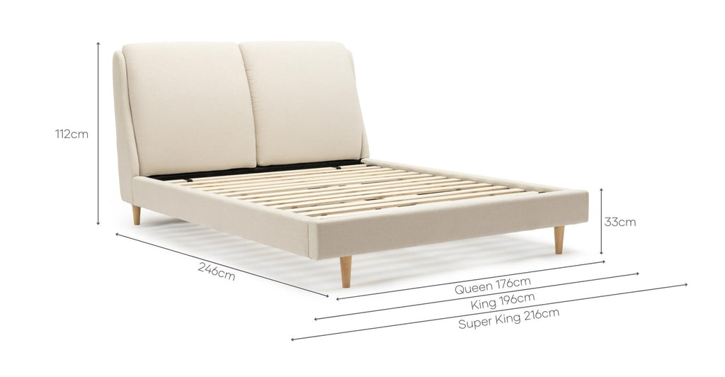 Catalina Standard Bed - Bone - THE LOOM COLLECTION