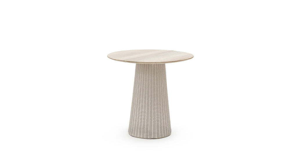 GIRONA BISTRO TABLE - AGED TEAK & CHALK - THE LOOM COLLECTION