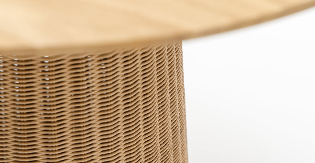 GIRONA BISTRO TABLE - HONEY & NATURAL - THE LOOM COLLECTION