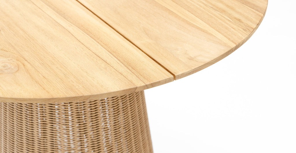 GIRONA BISTRO TABLE - HONEY & NATURAL - THE LOOM COLLECTION