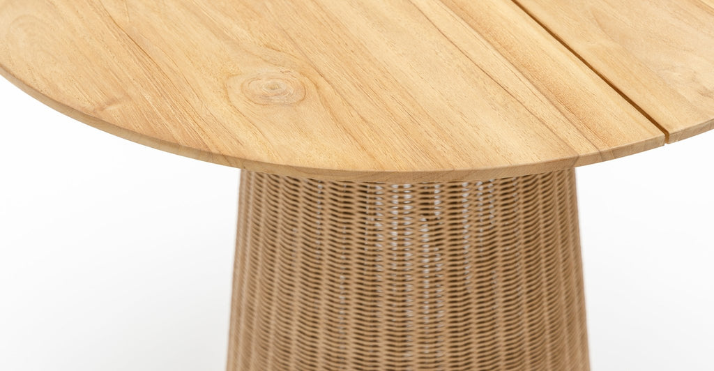 GIRONA BISTRO TABLE - HONEY & NATURAL - THE LOOM COLLECTION