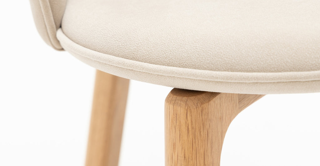 Glide Chair - Light Oak & Ecru - THE LOOM COLLECTION