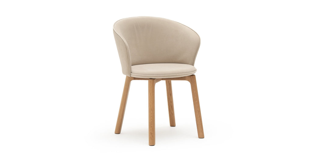 Glide Chair - Light Oak & Ecru - THE LOOM COLLECTION