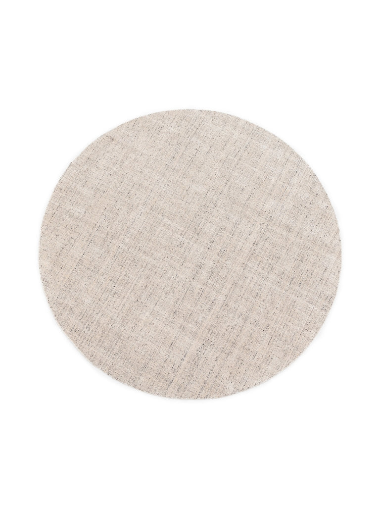 Granito Round Rug - Bone - THE LOOM COLLECTION