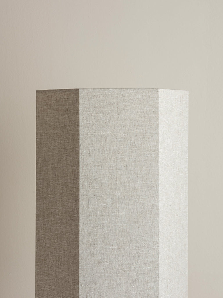 GROVE - BRONZE CERAMIC AND LINEN TABLE LAMP - THE LOOM COLLECTION