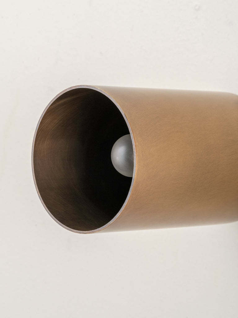 GUILLA - REAL BRASS CYLINDER WALL LIGHT - THE LOOM COLLECTION