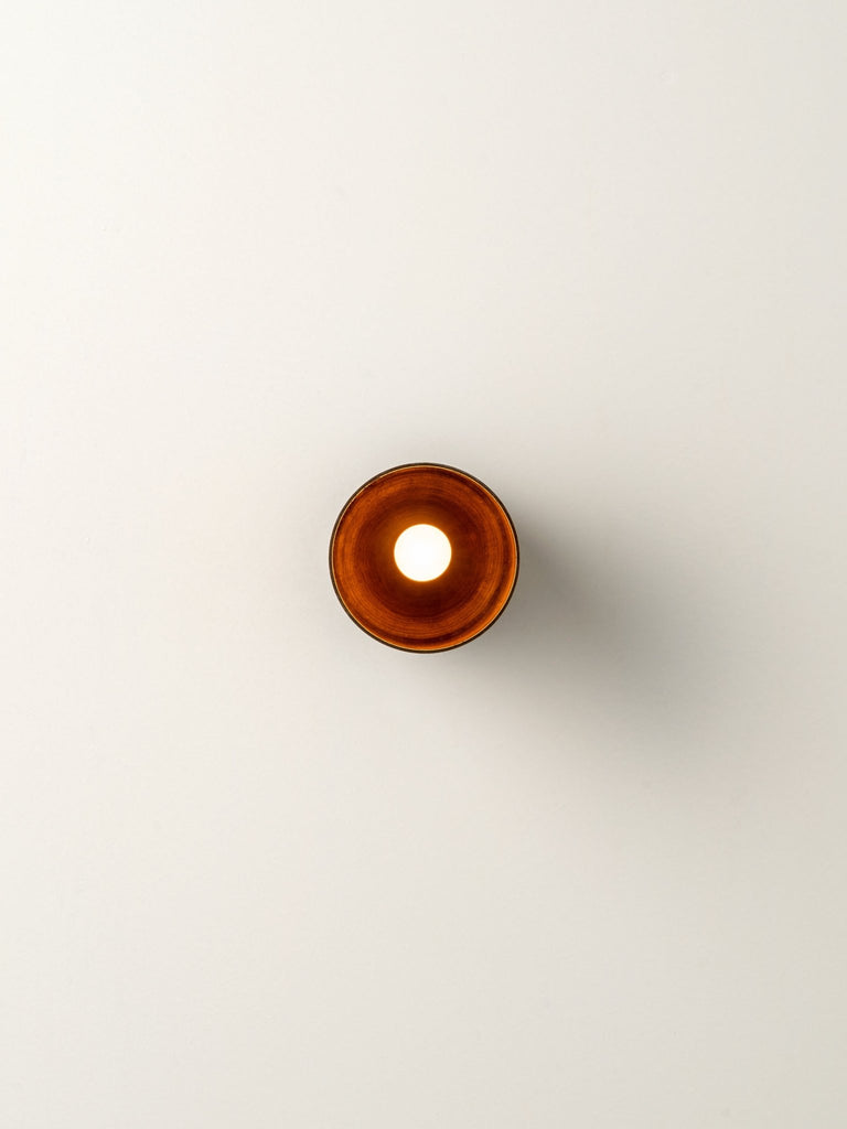 GUILLA - REAL BRASS CYLINDER WALL LIGHT - THE LOOM COLLECTION