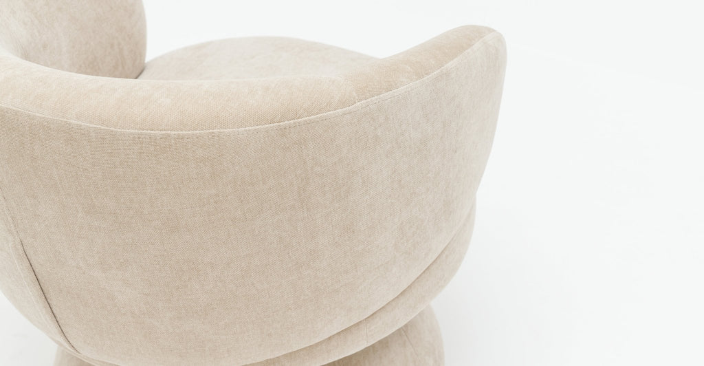 Gwen Swivel Chair - Latte - THE LOOM COLLECTION