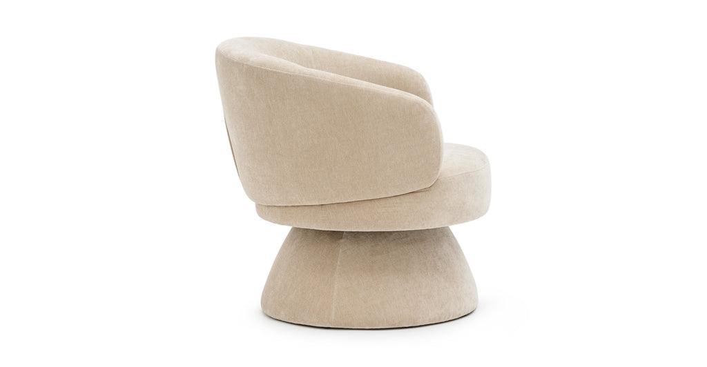 Gwen Swivel Chair - Latte - THE LOOM COLLECTION