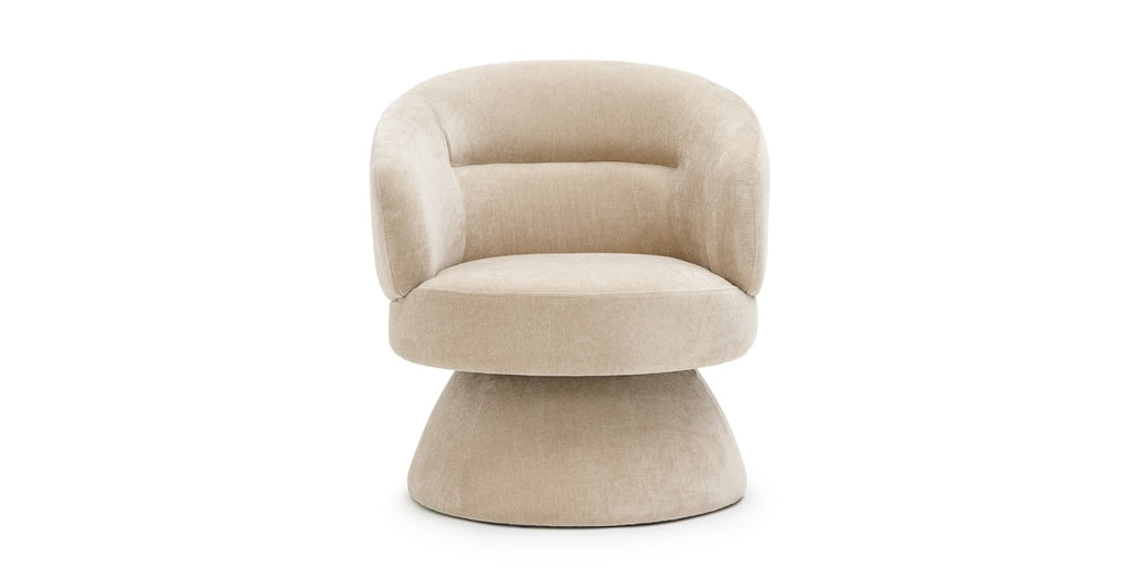 Gwen Swivel Chair - Latte - THE LOOM COLLECTION