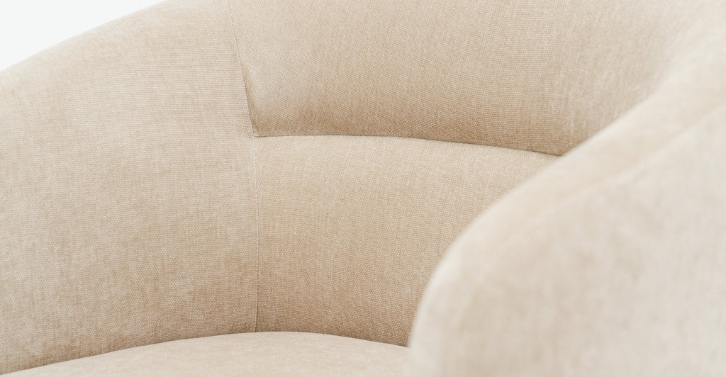 Gwen Swivel Chair - Latte - THE LOOM COLLECTION