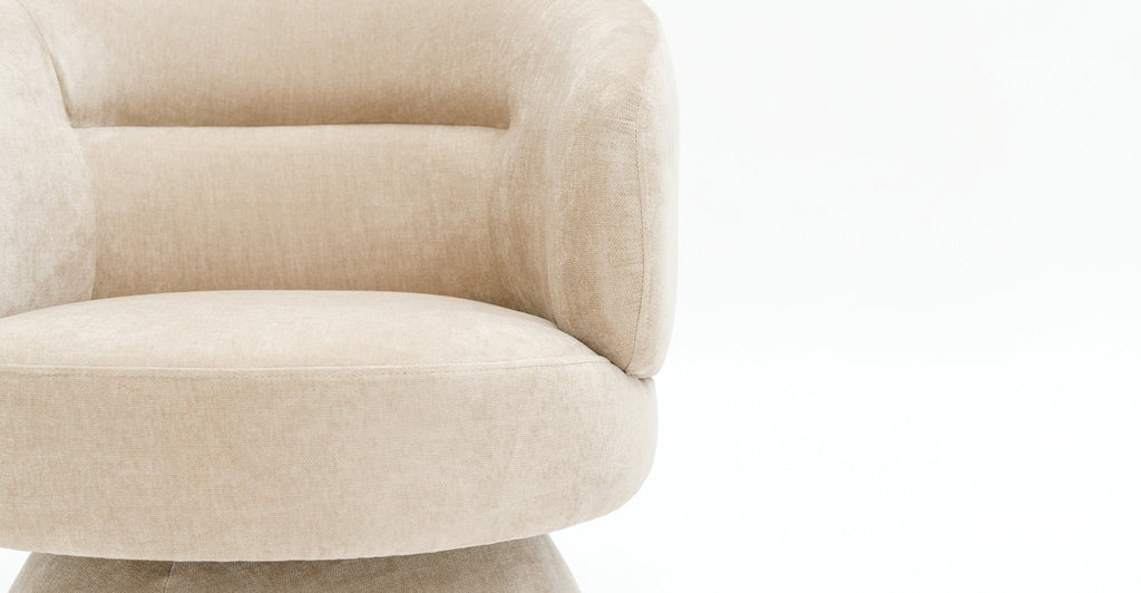 Gwen Swivel Chair - Latte - THE LOOM COLLECTION