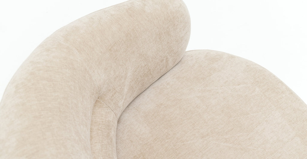 Gwen Swivel Chair - Latte - THE LOOM COLLECTION