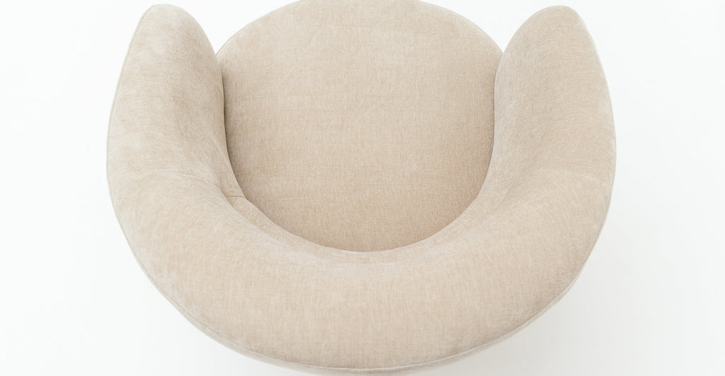 Gwen Swivel Chair - Latte - THE LOOM COLLECTION