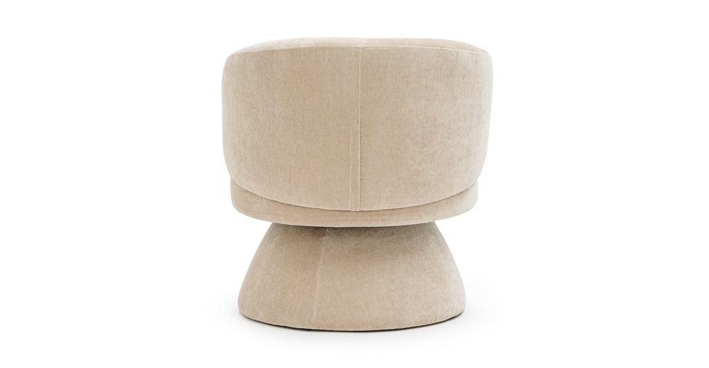 Gwen Swivel Chair - Latte - THE LOOM COLLECTION