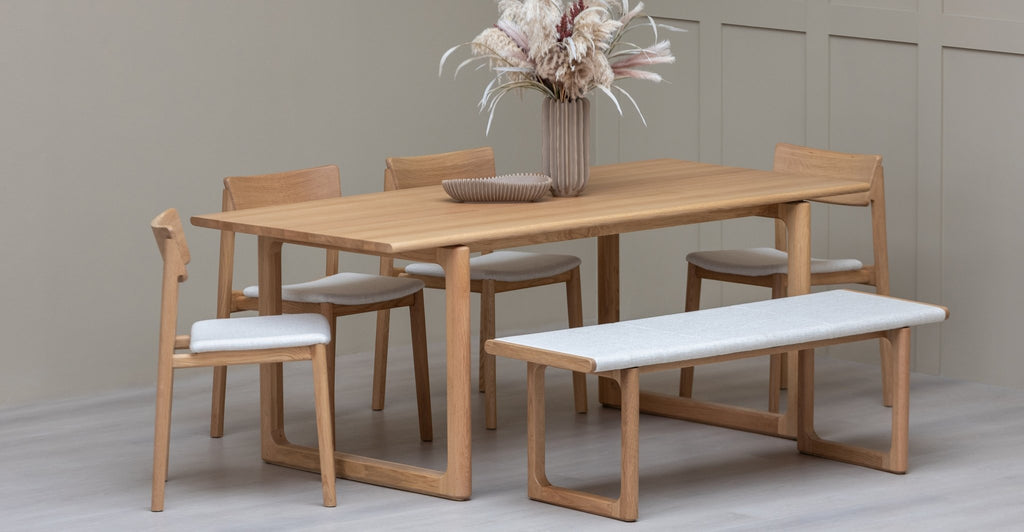HOVER DINING TABLE - LIGHT OAK - THE LOOM COLLECTION
