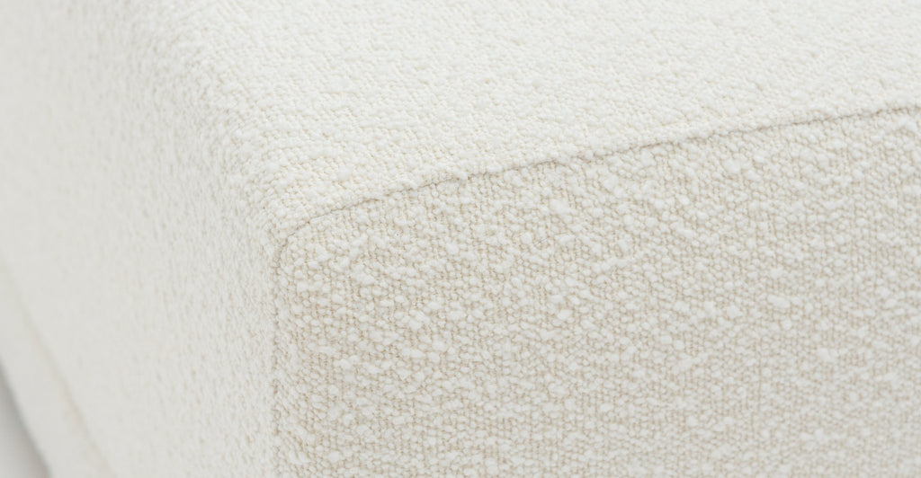 Karine 2 Seater Armless Module - Ivory Boucle - THE LOOM COLLECTION