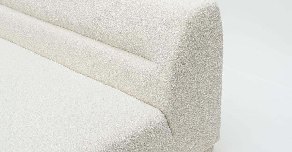 Karine 2 Seater Armless Module - Ivory Boucle - THE LOOM COLLECTION