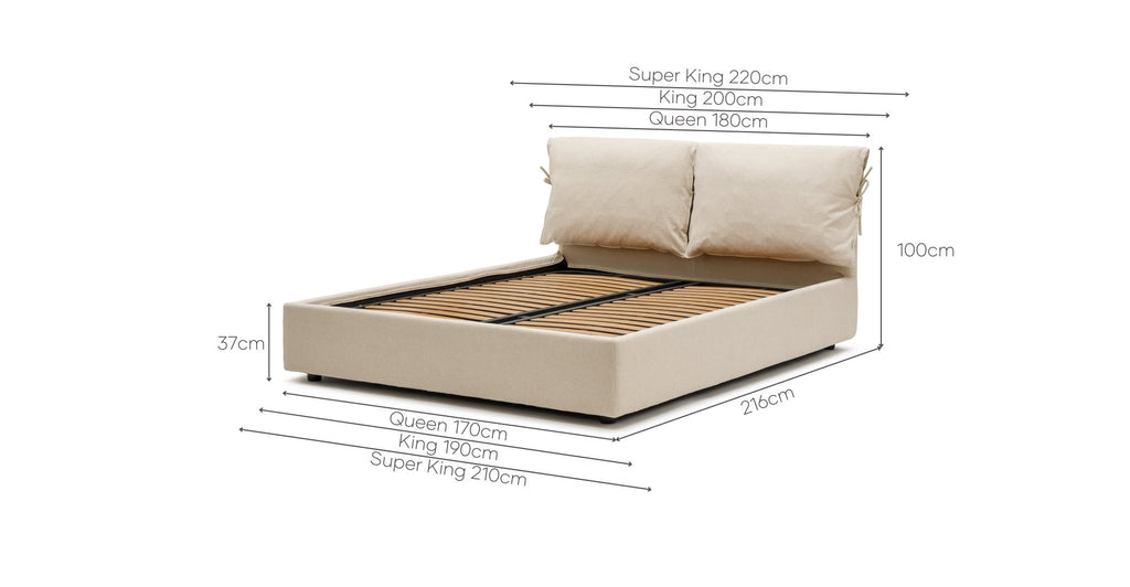 KOBE BED WITH STORAGE - NATURAL - THE LOOM COLLECTION