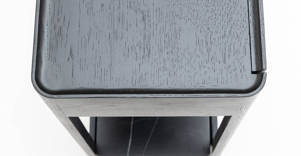 Nell Console - Black Oak & Nero Marquina - THE LOOM COLLECTION