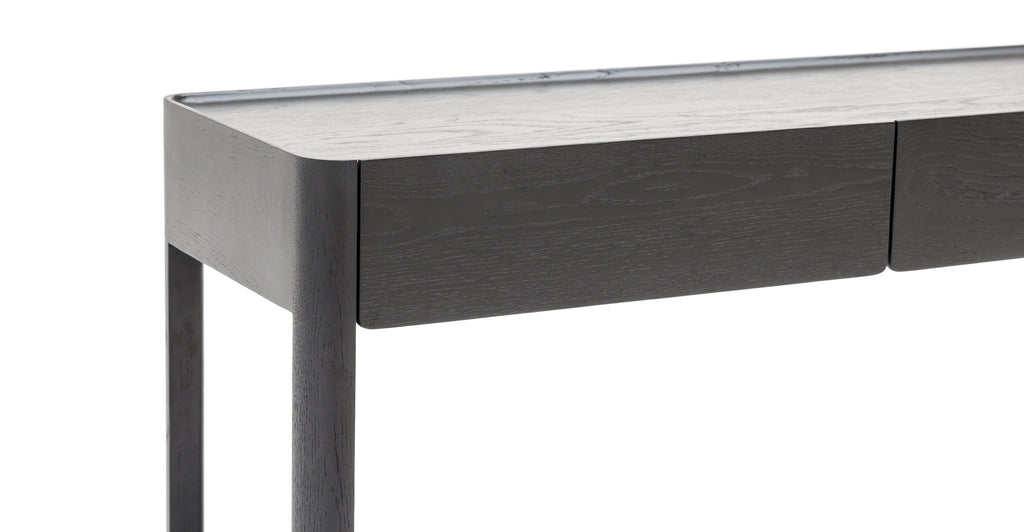 Nell Console - Black Oak & Nero Perlato - THE LOOM COLLECTION