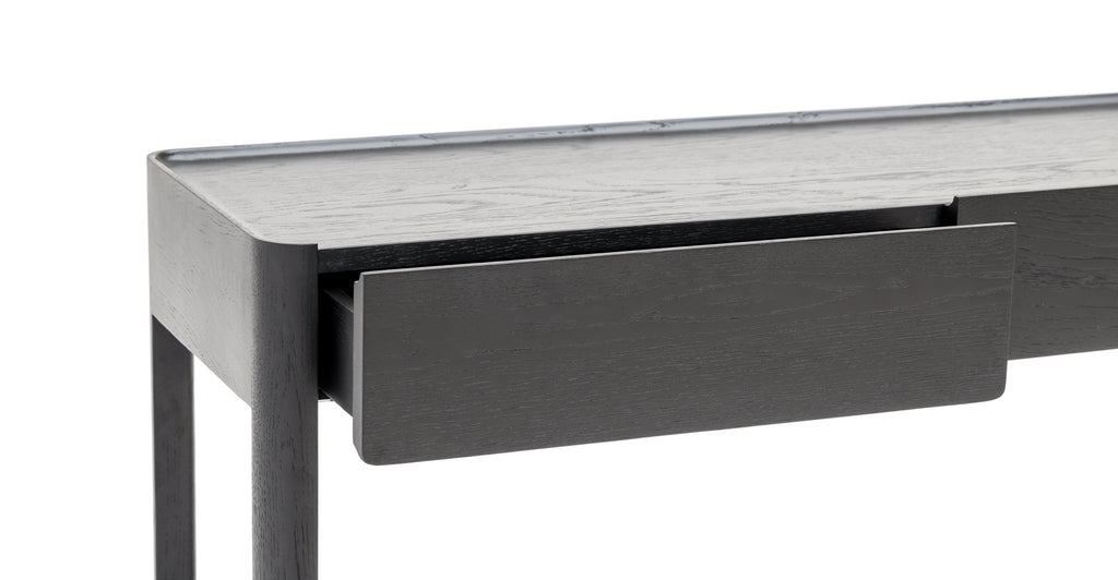 Nell Console - Black Oak & Nero Perlato - THE LOOM COLLECTION