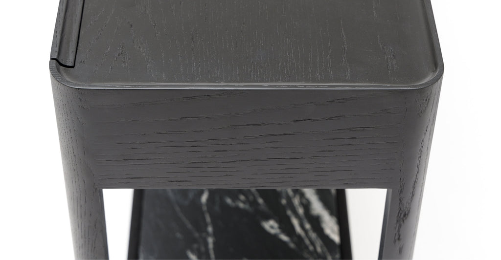 Nell Console - Black Oak & Nero Perlato - THE LOOM COLLECTION