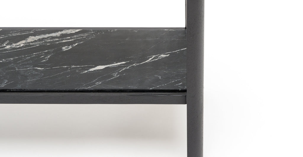 Nell Console - Black Oak & Nero Perlato - THE LOOM COLLECTION