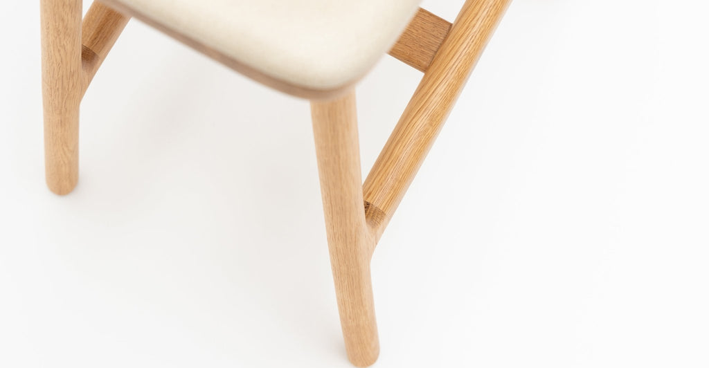 Odd Counter Stool - Light Oak & Albama Limestone - THE LOOM COLLECTION