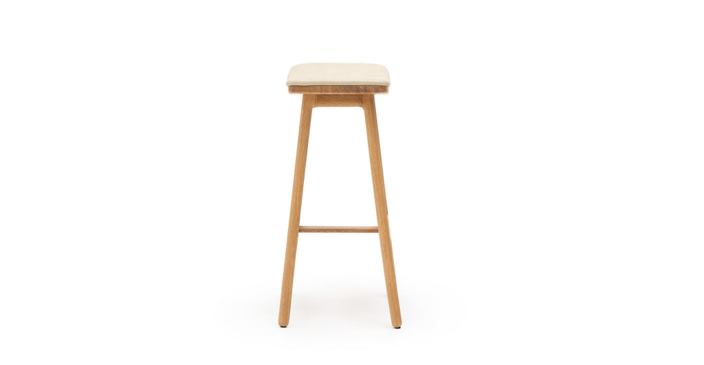 Odd Counter Stool - Light Oak & Albama Limestone - THE LOOM COLLECTION