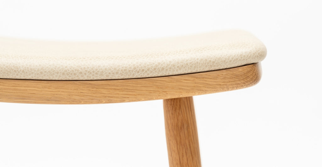 Odd Counter Stool - Light Oak & Albama Limestone - THE LOOM COLLECTION