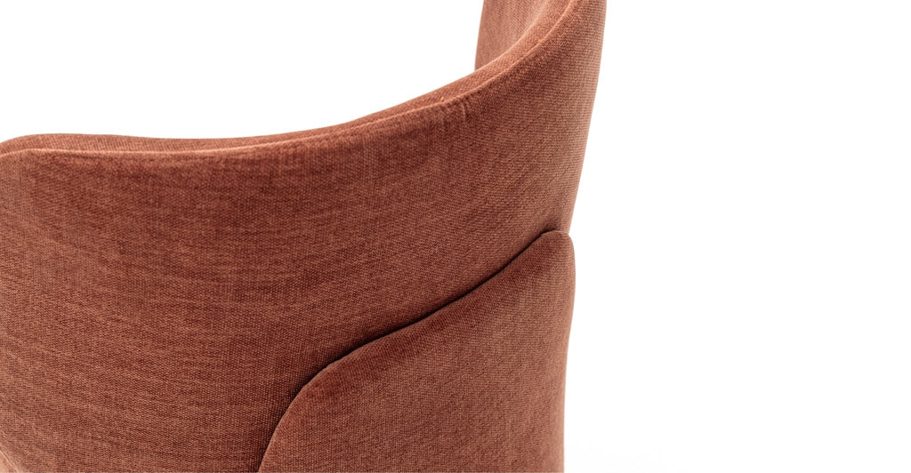 ODETTE SWIVEL CHAIR - BORDEAUX - THE LOOM COLLECTION