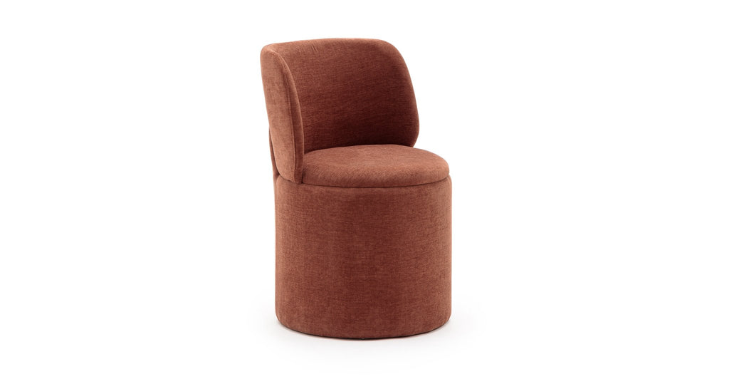 ODETTE SWIVEL CHAIR - BORDEAUX - THE LOOM COLLECTION