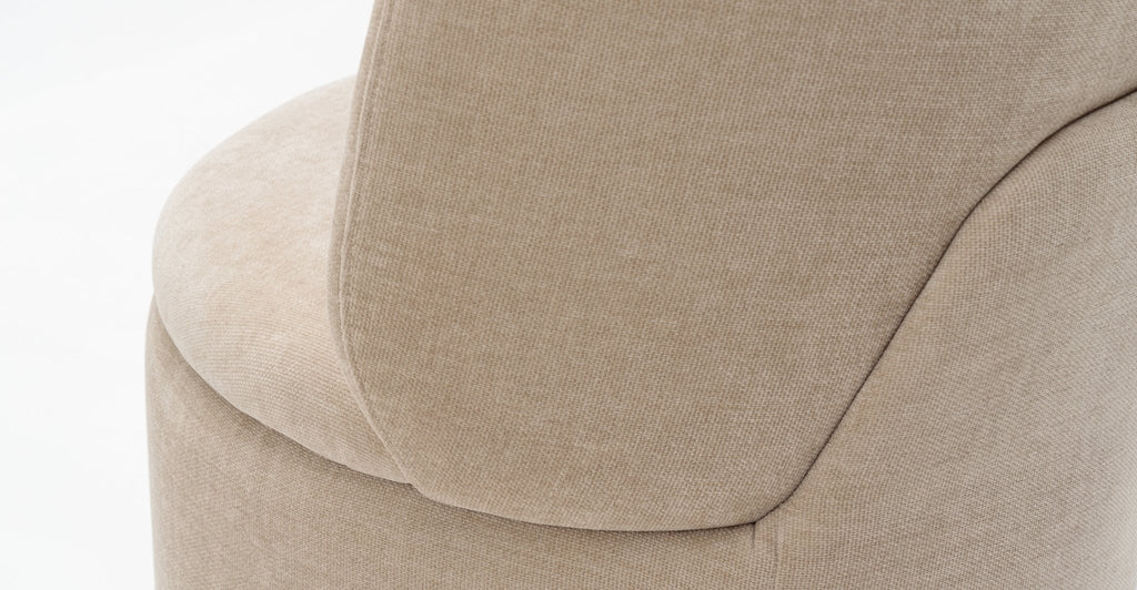 ODETTE SWIVEL CHAIR - LATTE - THE LOOM COLLECTION