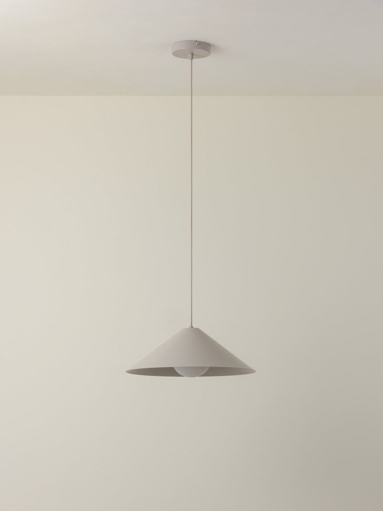 ORTA 1 - LIGHT WARM WHITE AND OPAL CEILING PENDANT - THE LOOM COLLECTION