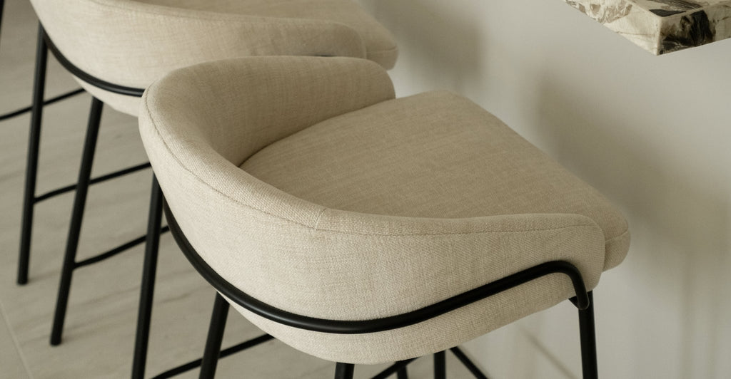 Pia Counter Chair - Sand - THE LOOM COLLECTION