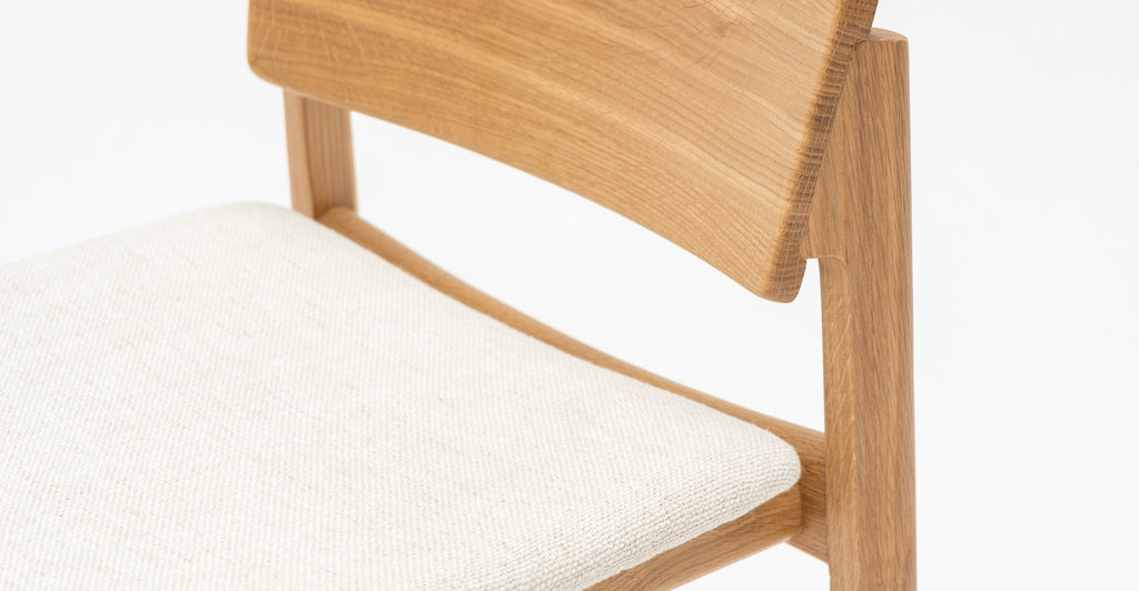 Poise Counter Chair - Light Oak & Oatmeal - THE LOOM COLLECTION