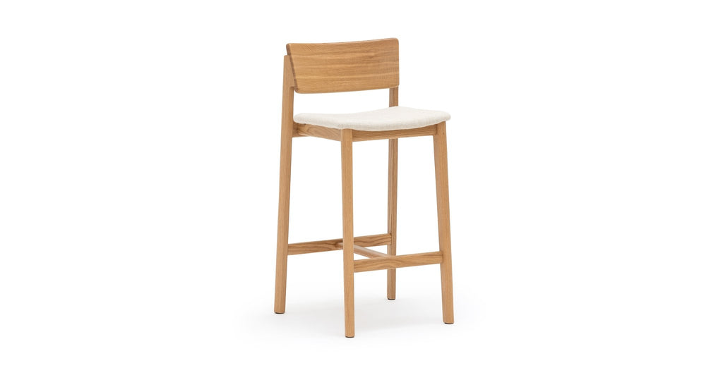 Poise Counter Chair - Light Oak & Oatmeal - THE LOOM COLLECTION