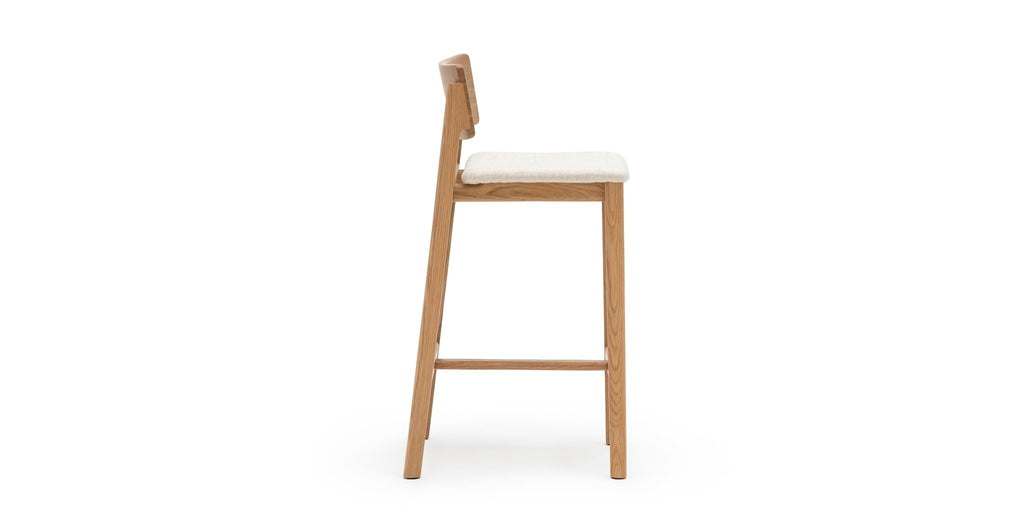 Poise Counter Chair - Light Oak & Oatmeal - THE LOOM COLLECTION