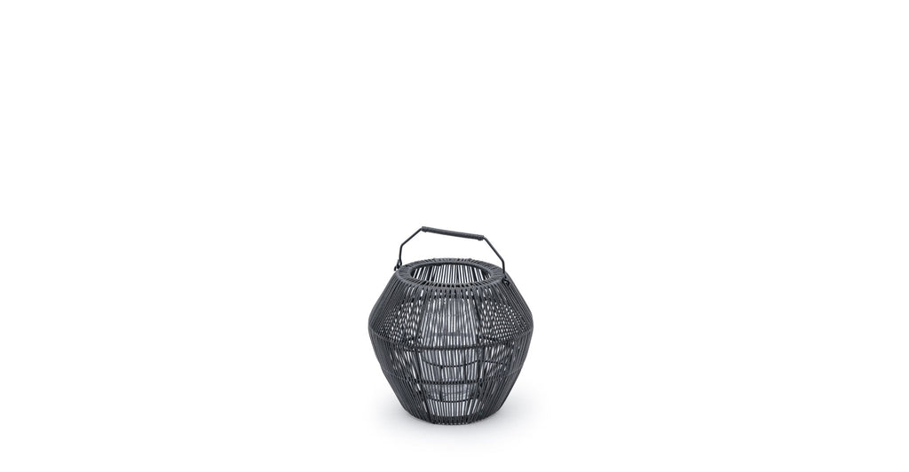 RAMOS GLASS CANDLE HOLDER - LAVA - THE LOOM COLLECTION