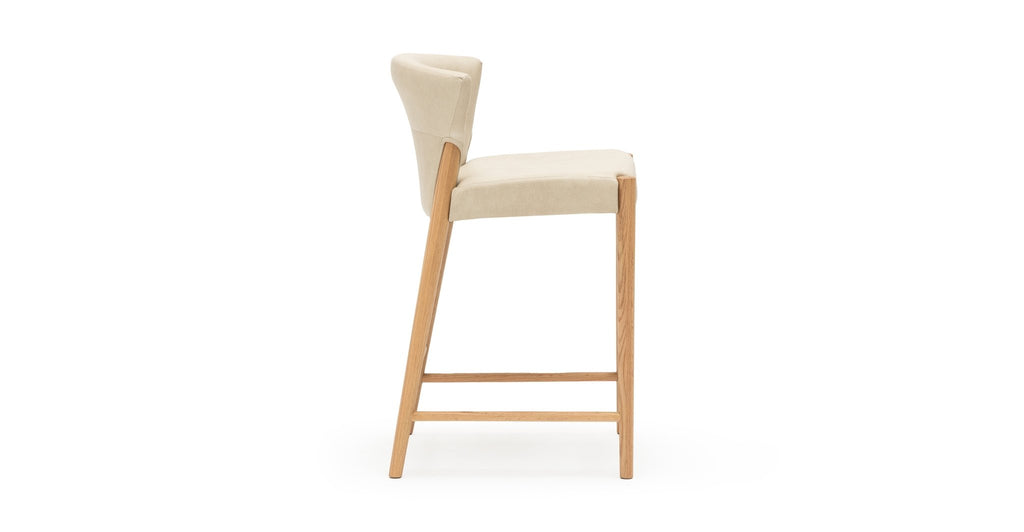 Ronda Counter Chair - Light Oak & Alabama Limestone - THE LOOM COLLECTION