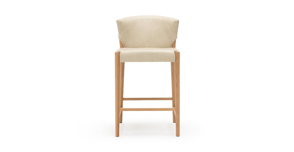 Ronda Counter Chair - Light Oak & Alabama Limestone - THE LOOM COLLECTION