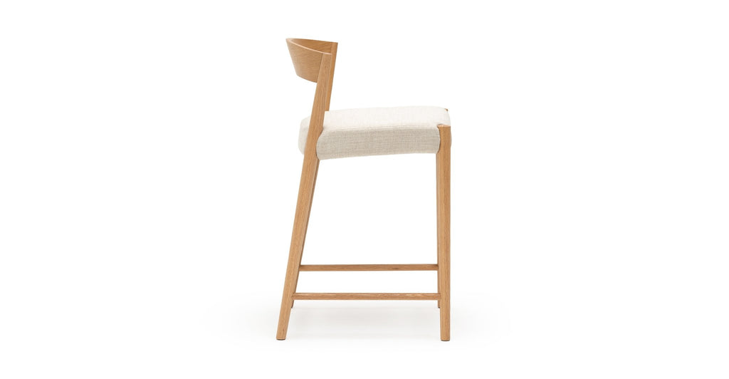 Ronda Counter Chair - Light Oak & Oatmeal - THE LOOM COLLECTION