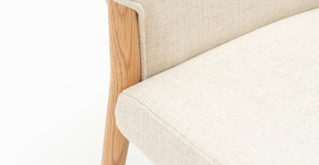 Ronda Dining Chair - Light Oak & Oatmeal - THE LOOM COLLECTION